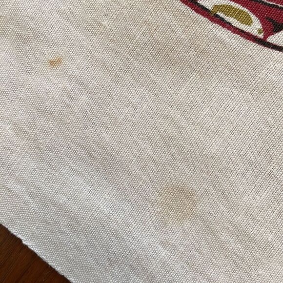 Vtg mid Century rectangle Christmas tablecloth - Picture 11 of 11